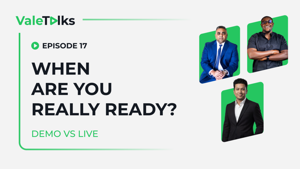 ValeTalks Episode 17 Demo vs Live trading comparison